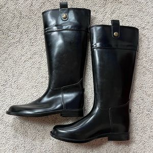 New!  Capelli Black Rain Boots Sz 8